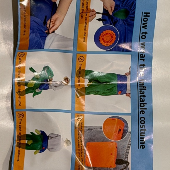 Inflatable Unicorn Ride-On Costume – Kid Size - Picture 7 of 7